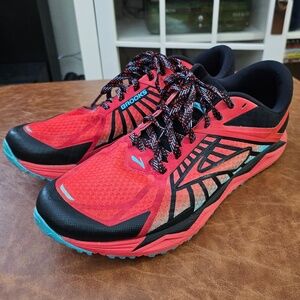 Brooks Caldera - Men's Red/Gray/Black 14 - pre-owned GUC